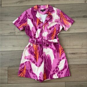 Mixed Pink and Orange Romper